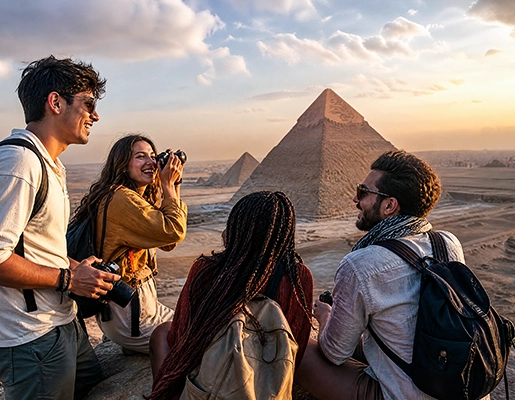 Width: 515px, Height: 400px Pyramids of Giza, Egypt